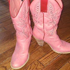 ***Black Friday Sale!!***  Pink cowgirl boots